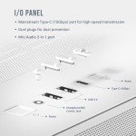 Antec C8 White, Fans not Included, RTX 40 Compatible, Dual-Chamber, tooless Design, Type-C, 360mm Radiator Support, Seamless Tempered Glass Front & Side Panels, High Airflow Full-Tower E-ATX PC Case