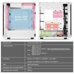 Segotep T1 White Full-Tower E-ATX Gaming PC Case Plus 750W Black Power Supply