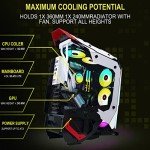 KEDIERS C650 Mech PC Case - ATX Tower Gaming Computer Case with Tempered Glass,White