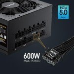 Segotep T1 White Full-Tower E-ATX Gaming PC Case Plus 750W Black Power Supply