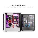 Segotep T1 White Full-Tower E-ATX Gaming PC Case Plus 750W Black Power Supply