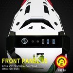 KEDIERS C650 Mech PC Case - ATX Tower Gaming Computer Case with Tempered Glass,White