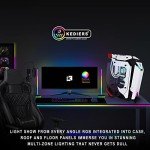 KEDIERS C650 Mech PC Case - ATX Tower Gaming Computer Case with Tempered Glass,White