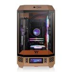 Thermaltake Tower 300 Gravel Sand Micro-ATX Case; 2x140mm CT Fan Included; Support Up to 420mm Radiator; Optional Chassis Stand Kit Allows Horizontal Display; CA-1Y4-00SGWN-00; 3 Year Warranty