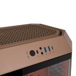 Thermaltake Tower 300 Gravel Sand Micro-ATX Case; 2x140mm CT Fan Included; Support Up to 420mm Radiator; Optional Chassis Stand Kit Allows Horizontal Display; CA-1Y4-00SGWN-00; 3 Year Warranty