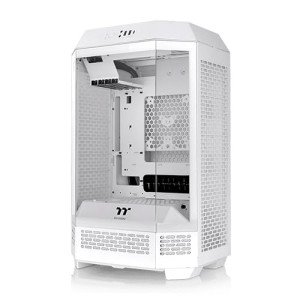 Thermaltake Tower 300 Snow Micro-ATX Case; 2x140mm CT Fan Included; Support Up to 420mm Radiator; Optional Chassis Stand Kit Allows Horizontal Display; CA-1Y4-00S6WN-00; 3 Year Warranty