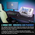 Thermaltake Tower 300 Summer Edition Matcha Plum Micro-ATX Case; 2x140mm CT Fan Included; Supports Up to 420mm Radiator; Horizontal Display Capable; CA-1Y4-00SJWN-00; 3 Year Warranty