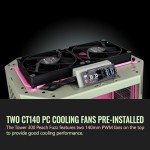 Thermaltake Tower 300 Summer Edition Matcha Plum Micro-ATX Case; 2x140mm CT Fan Included; Supports Up to 420mm Radiator; Horizontal Display Capable; CA-1Y4-00SJWN-00; 3 Year Warranty