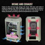 Thermaltake Tower 300 Summer Edition Matcha Plum Micro-ATX Case; 2x140mm CT Fan Included; Supports Up to 420mm Radiator; Horizontal Display Capable; CA-1Y4-00SJWN-00; 3 Year Warranty