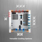 InWin Dubili Full Tower Gaming Chassis (iBuildiShare Series) w/Preinstall ARGB Fan x 4 (Titanium Grey)
