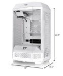 Thermaltake Tower 300 Snow Micro-ATX Case; 2x140mm CT Fan Included; Support Up to 420mm Radiator; Optional Chassis Stand Kit Allows Horizontal Display; CA-1Y4-00S6WN-00; 3 Year Warranty