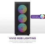 NZXT H7 Flow Mid-Tower ATX PC Gaming Case - High Airflow, Tempered Glass, RGB Fans