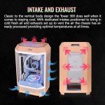 Thermaltake Tower 300 Summer Edition Peach Fuzz Micro-ATX Case; 2x140mm CT Fan Included; Supports Up to 420mm Radiator; Horizontal Display Capable; CA-1Y4-00SKWN-00; 3 Year Warranty