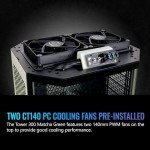 Thermaltake Tower 300 Matcha Green Micro-ATX Case; 2x140mm CT Fan Included; Support Up to 420mm Radiator; Optional Chassis Stand Kit Allows Horizontal Display; CA-1Y4-00SEWN-00; 3 Year Warranty