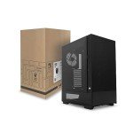 InWin ModFree Base, E-ATX, Full Tower Case, High Airflow, Support 120mm or 140mm Fans and up to 280mm AIO, Modular Design for expandability, Tempered Glass Side Panel, mesh Front Black Color