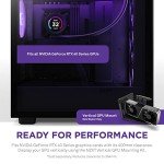 NZXT H7 Flow Mid-Tower ATX PC Gaming Case - High Airflow, Tempered Glass, RGB Fans