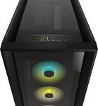 Corsair iCUE 5000X RGB Tempered Glass Mid-Tower ATX PC Smart Case - Black
