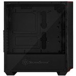 SilverStone Technology Metal ATX Computer Tower Case with Tempered-Glass Side Panel and Ample Air Flow in Black (SST-PM02B-G)