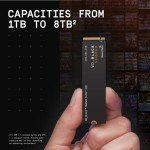 WD_BLACK 2TB SN850X NVMe Internal Gaming SSD Solid State Drive - Gen4 PCIe, M.2 2280, Up to 7,300 MB/s - WDS200T2X0E