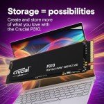 Crucial P310 2TB 2280 PCIe Gen4 3D NAND NVMe M.2 SSD – Up to 7,100 MB/s – Shift up to Gen4, with Acronis Offer, Internal Solid State Drive (PC) – CT2000P310SSD801