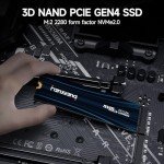 fanxiang 4TB PCIe NVMe SSD Gen 4 Gaming SSD M.2 2280, Up to 7300MB/s Compatible with PS5, Internal Solid State Drive for Gamers, Professionals, Creators S880E