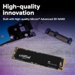 Crucial P3 2TB PCIe Gen3 3D NAND NVMe M.2 SSD, up to 3500MB/s - CT2000P3SSD8