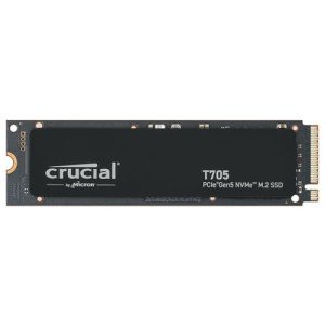 Crucial T705 1TB PCIe Gen5 NVMe M.2 SSD - Up to 13,600 MB/s - Game Ready - Internal Solid State Drive (PC) - +1mo Adobe CC - CT1000T705SSD3