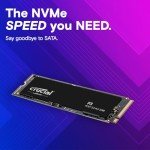 Crucial P3 2TB PCIe Gen3 3D NAND NVMe M.2 SSD, up to 3500MB/s - CT2000P3SSD8