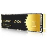 ORICO 2TB NVMe SSD PCIe 4.0- Up to 7400MB/s, M.2 SSD 2280 PCIe 4.0X4 Internal Solid State Drive SSD, Fast Heat Dissipation, Compatible with macOS Windows for Gamers and Creators-e7400