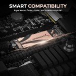 SABRENT Rocket 4, 4TB PCIe 4.0 NVMe SSD – 7400MB/s Read, 6400MB/s Write, Gen4 SSD for Desktops, Laptops, and PS5, High-Speed Performance with Low Heat, for Gaming and System Builders (SB-RKT4L-4TB)