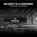 Corsair MP700 PRO 2TB M.2 PCIe Gen5 x4 NVMe 2.0 SSD – M.2 2280 – Up to 12,400MB/sec Sequential Read – High-Density TLC NAND – Black