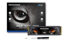 MOVE SPEED HB7450 2TB SSD for PS5 with Heatsink, PCIe 4.0 NVMe M.2 Internal Solid State Drive - Up to 7450MB/s, 3D NAND Storage Expansion Compatible with PS5, Desktops and Laptops