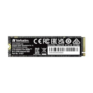 Verbatim 2TB SSD Vi5000 Internal Solid State Hard Drive PCIe NVMe M.2 2282