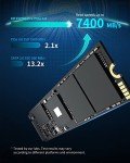 HP FX900 Pro 4TB M.2 NVMe SSD 2280 Gen4 x4, Up to 7400 MB/s, 3D NAND Flash, DRAM Cache, High-Performance Storage Solution for Gaming and Professional Use - 4A3U2AA#ABB