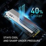 Silicon Power 2TB XS70 Nvme PCIe Gen4 M.2 2280 SSD R/W Up to 7,300/6,800 MB/s, DRAM Cache, with Built-in PS5 Heatsink, Compatible with PlayStation 5 (SP02KGBP44XS7005)