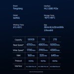 fanxiang 2TB NVMe SSD PCIe Gen4 M.2 SSD for PS5, Up to 5000 MB/s, Internal Gaming SSD for PS5, 3D NAND SLC Cache Solid State Drive Upgrade Storage for PC/Laptops S690Q
