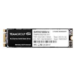 TEAMGROUP MS30 2TB with SLC Cache 3D NAND TLC M.2 2280 SATA III 6Gb/s Internal Solid State Drive SSD (Read/Write Speed up to 550/500 MB/s) Compatible with Laptop & PC Desktop TM8PS7002T0C101