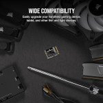 Corsair MP600 CORE Mini 2TB M.2 NVMe PCIe x4 Gen4 2 SSD – M.2 2230 – Up to 5,000MB/sec Sequential Read – High-Density QLC NAND – Great for Steam Deck, ASUS ROG Ally, Microsoft Surface Pro – Black