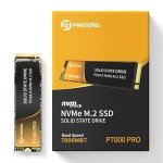 PHIXERO P7000PRO 2TB NVME SSD,PCIe Gen4x4,M.2 2280 NVMe Internal Gaming SSD Read Speeds Up to 7,000 MB/s,Internal Solid State Drive with 3D NAND Flash for Laptop,Desktop and Computer,with heatsink
