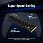fanxiang S770 1TB NVMe M.2 SSD for PS5 - with Heatsink and DRAM, Up to 7300MB/s, PCIe 4.0, Suitable for Playstation 5 Memory Expansion, Game Enthusiasts, IT Professionals