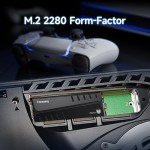 fanxiang S770 1TB NVMe M.2 SSD for PS5 - with Heatsink and DRAM, Up to 7300MB/s, PCIe 4.0, Suitable for Playstation 5 Memory Expansion, Game Enthusiasts, IT Professionals