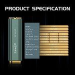 Fikwot FN960 2TB M.2 2280 PCIe Gen4 x4 NVMe 1.4 Internal Solid State Drive with Heatsink - Speeds up to 4800MB/s, Dynamic SLC Cache, Compatible PS5 Internal SSD