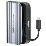 Cable Matters 40Gbps Foldable USB4 M.2 NVME SSD Enclosure with Active Cooling - Up to Read: 3800MB/s, Write: 3600MB/s, Tool-Free, M.2 SSD Enclosure, Thunderbolt 4/5 Compatible