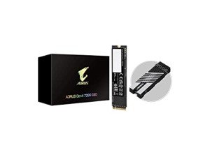 GIGABYTE AORUS Gen4 7300 SSD 2TB PCIe 4.0 NVMe M.2 Internal Solid State Hard Drive with Read Speed Up to 7300MB/s, Write Speed Up to 6850MB/s, AG4732TB