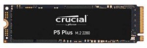 Crucial P5 Plus 1TB PCIe Gen4 3D NAND NVMe M.2 Gaming SSD, up to 6600MB/s - CT1000P5PSSD8 Solid State Drive