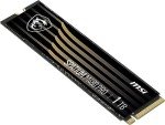 MSI Gaming SPATIUM M480 PRO PCIe 4.0 NVMe M.2 1TB Internal SSD (PCIe Gen4, NVMe 1.4, M.2 2280, Read 7400 MB/S, Write 6000 MB/S, 1TB)