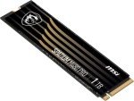MSI Gaming SPATIUM M480 PRO PCIe 4.0 NVMe M.2 1TB Internal SSD (PCIe Gen4, NVMe 1.4, M.2 2280, Read 7400 MB/S, Write 6000 MB/S, 1TB)
