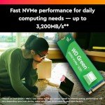 Western Digital 2TB WD Green SN350 NVMe Internal SSD Solid State Drive - Gen3 PCIe, QLC, M.2 2280, Up to 3,200 MB/s - WDS200T3G0C