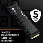 WD_BLACK 1TB SN850 NVMe Internal Gaming SSD Solid State Drive with Heatsink - Works with PlayStation 5, Gen4 PCIe, M.2 2280, Up to 7,000 MB/s - WDS100T1XHE