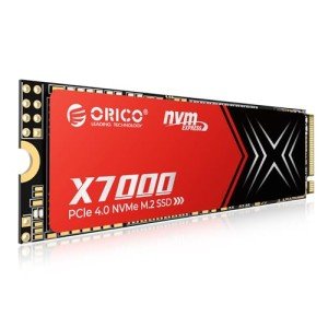 ORICO X7000 2TB NVMe SSD for Gaming, 7400MB/s Read Speed, 17μs Response Time, PCIe Gen 4 Internal Drive, PS5 & PC Compatibility, Comes with Heatsink for Enhanced Cooling and Multitasking